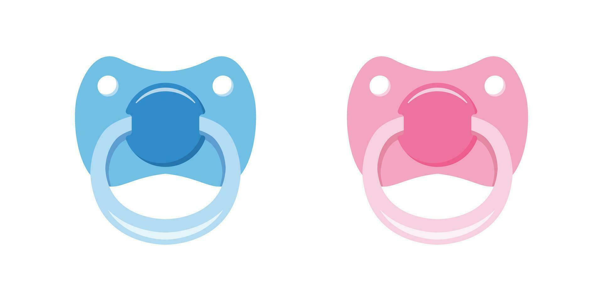 Baby pacifier icon in flat style. Nipple for newborn child vector illustration on isolated background. Soother sign business concept.