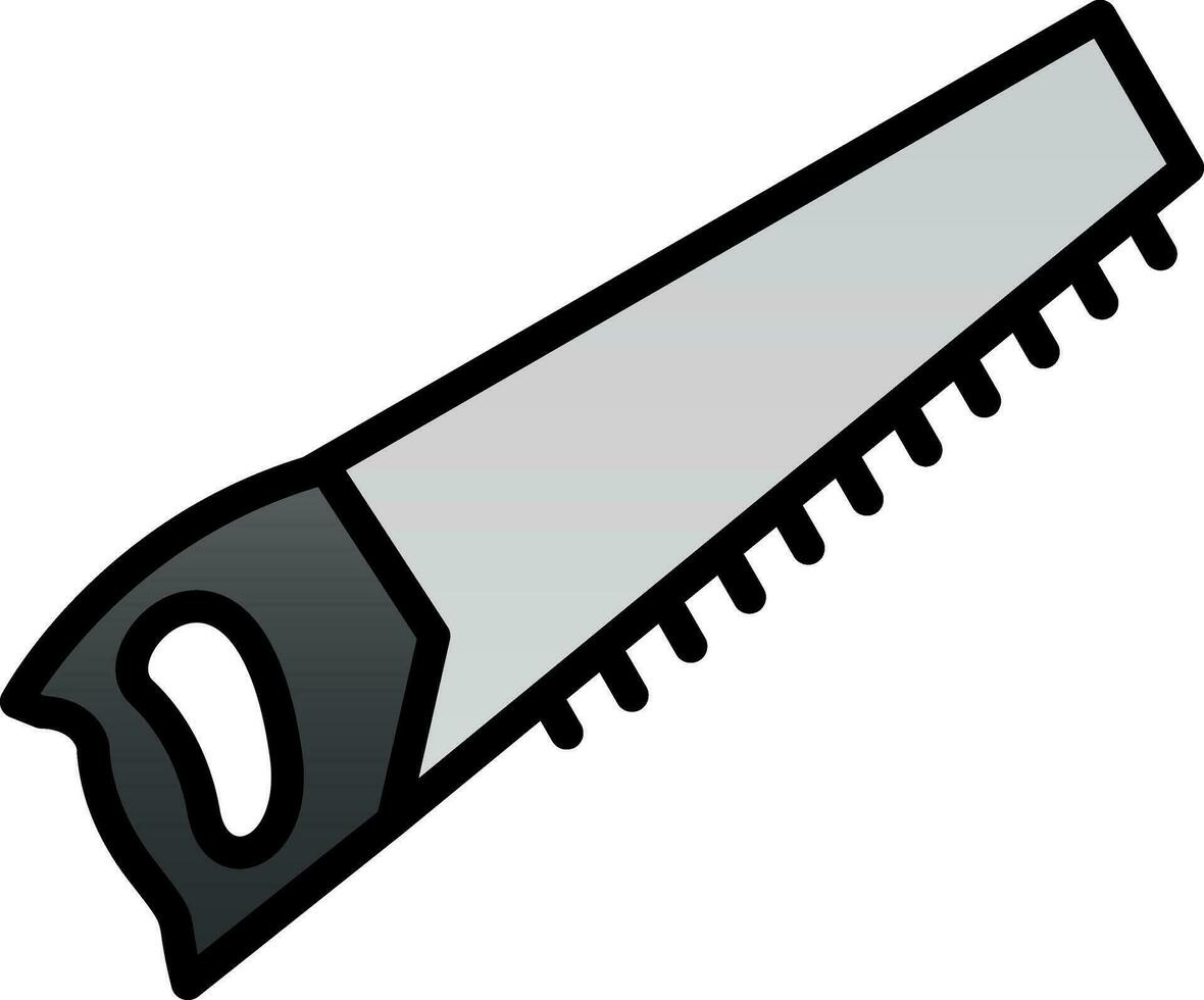 Hand saw Vector Icon Design