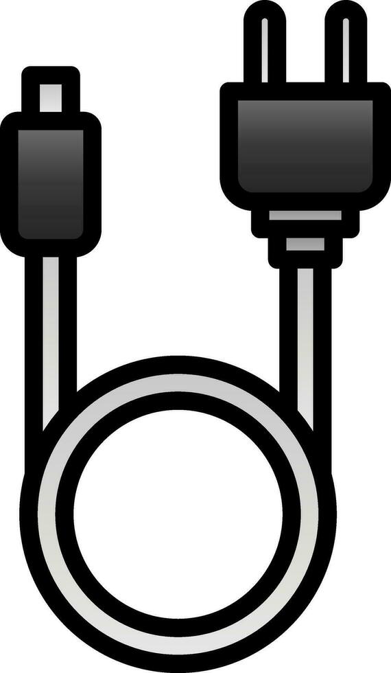 Search Cable Vector Icon Design