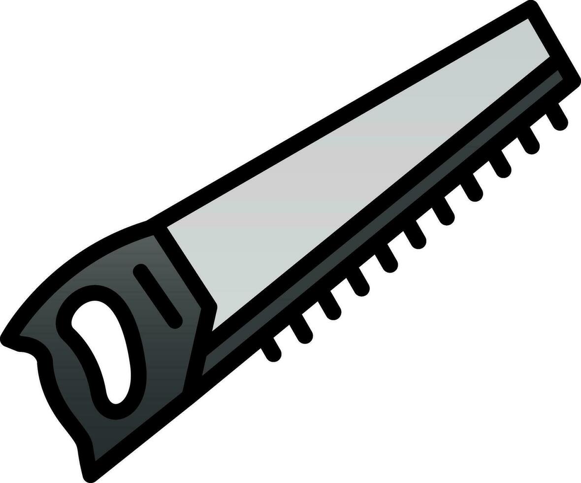 Hand saw Vector Icon Design