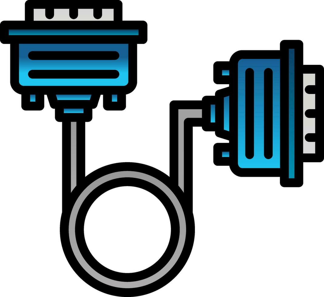 Vga cable Vector Icon Design