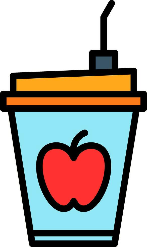 Fruit Smoothie Vector Icon Design