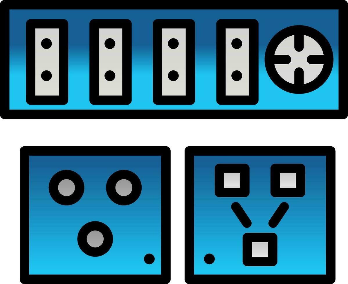 eléctrico toma de corriente vector icono diseño