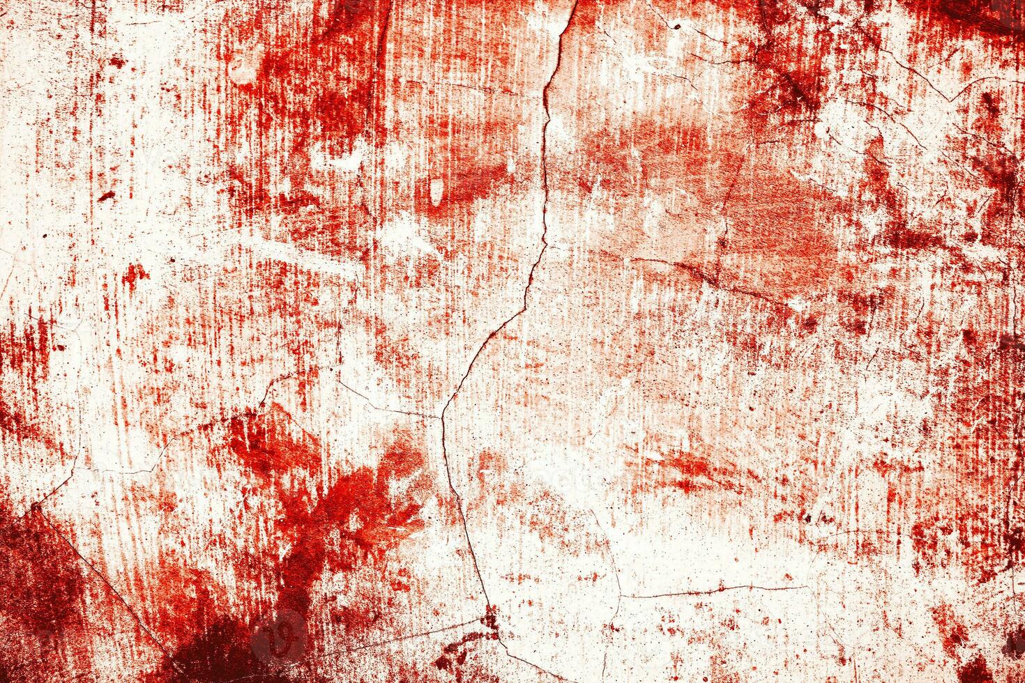 Dark red blood on old wall for halloween concept photo