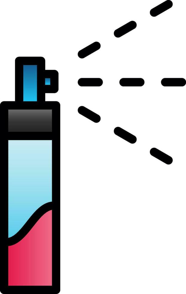 Hair Spray Vector Icon Design