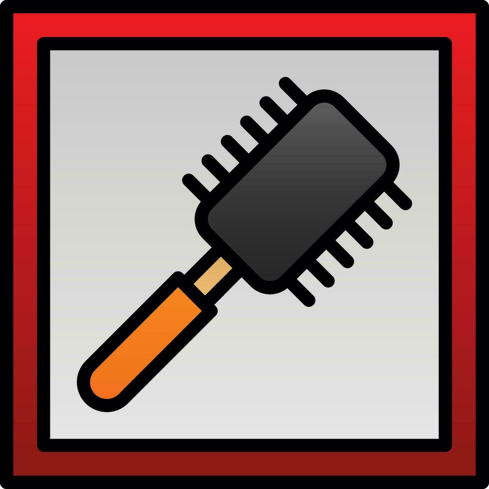 cepillo para el pelo vector icono diseño