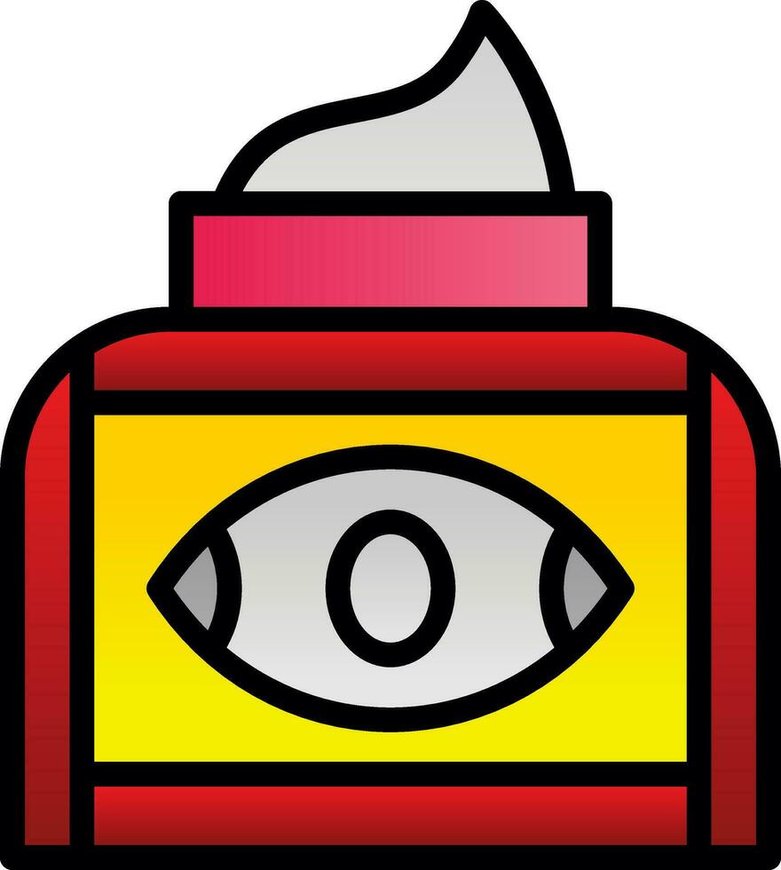 Eye Cream Vector Icon Design