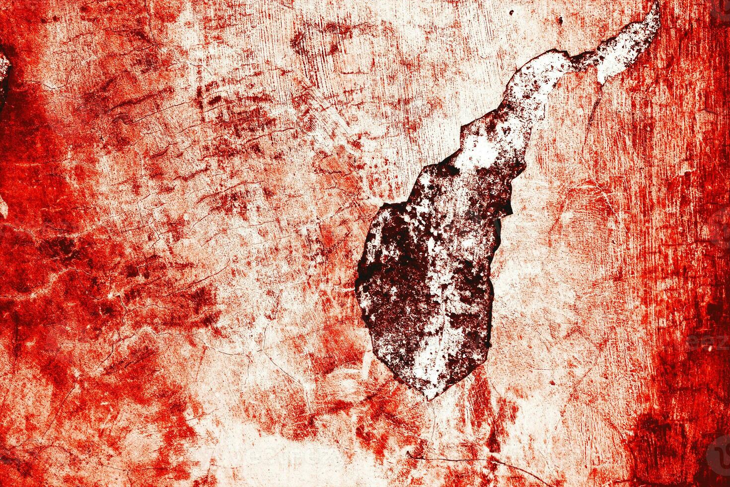 oscuro rojo sangre en antiguo pared para Víspera de Todos los Santos concepto foto