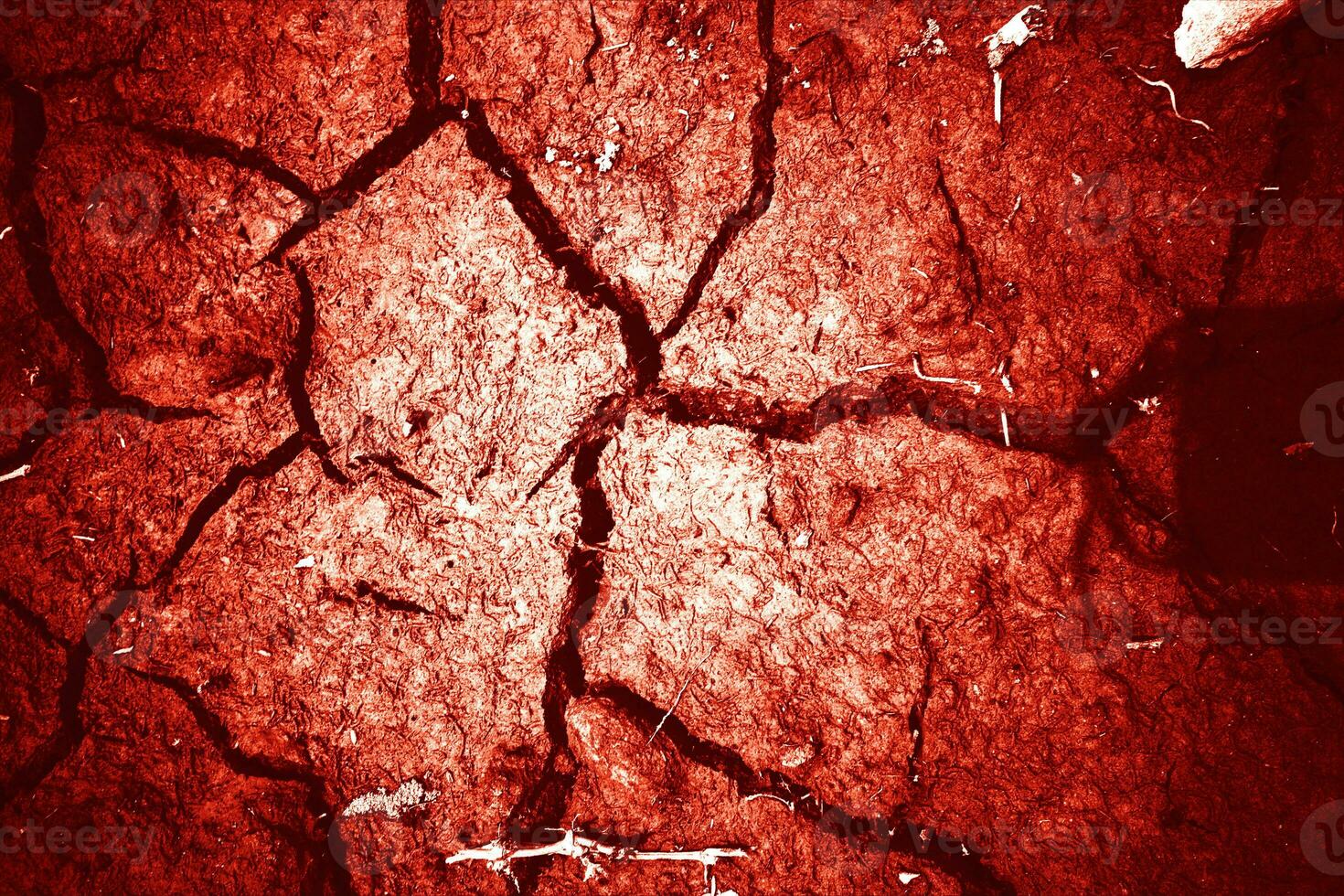 Cracked scary bloody wall texture, Red background concept halloween photo