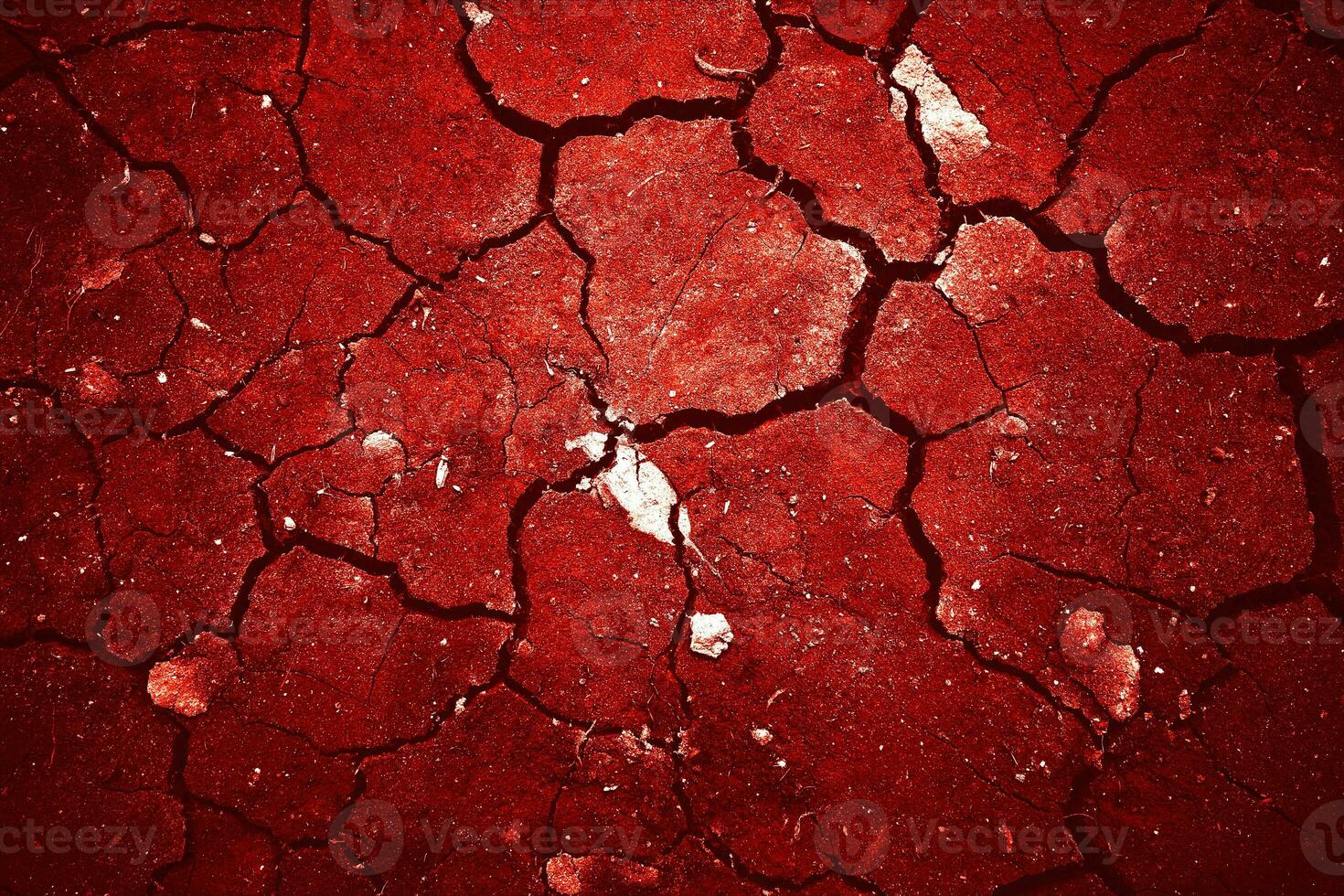 agrietado de miedo sangriento pared textura, rojo antecedentes concepto Víspera de Todos los Santos foto