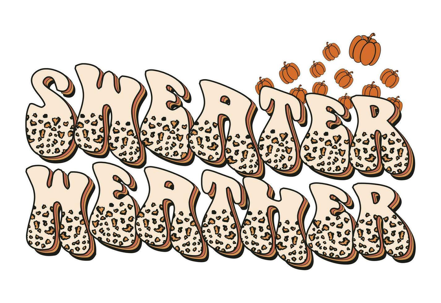 Retro fall Quote, Autumn Quote, Fall Vibes, Thankful, Pumpkin, Thanksgiving vector