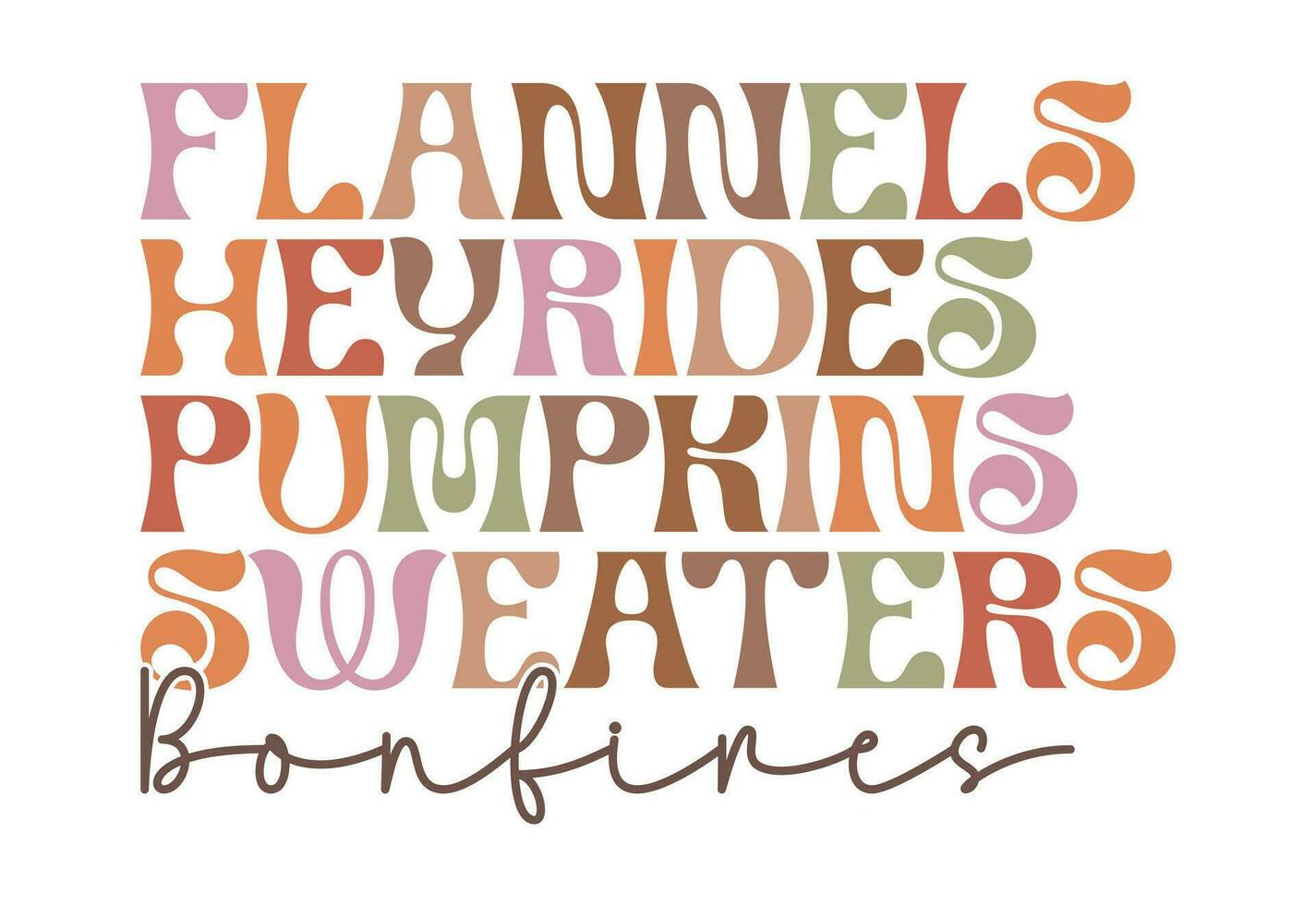 Retro fall Quote, Autumn Quote, Fall Vibes, Thankful, Pumpkin, Thanksgiving vector