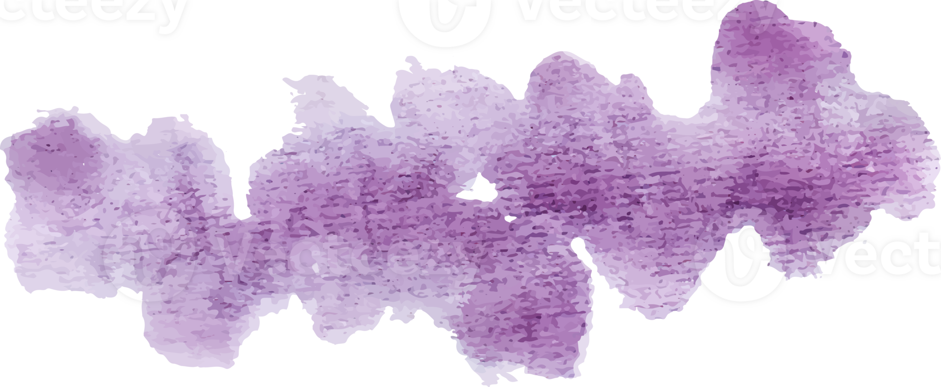 wet purple watercolor element png