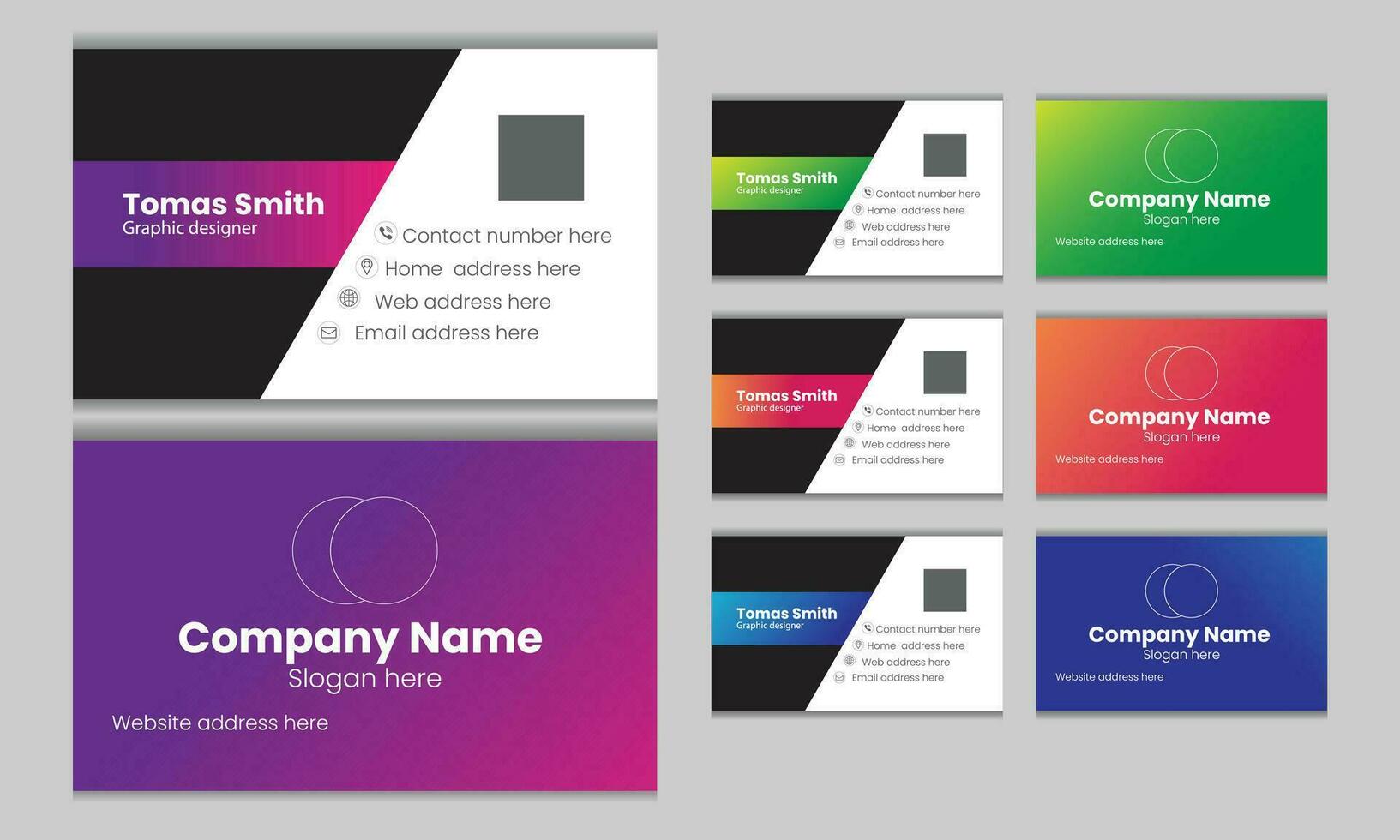 Creative visiting card design 30806914 Vector Art at Vecteezy