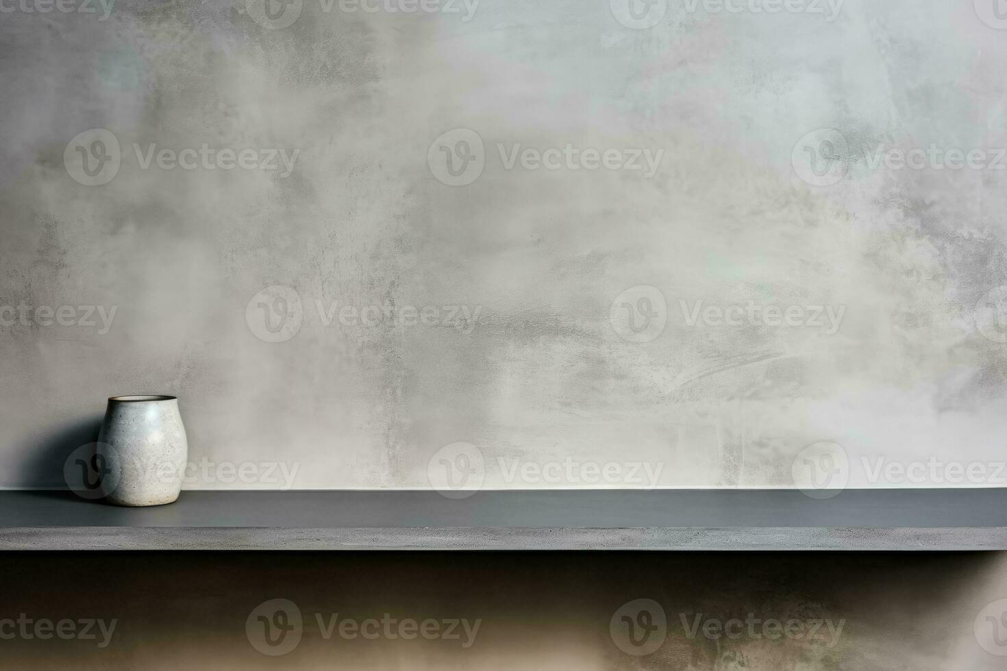 Minimal abstract background on gray plaster wall for product presentation photo