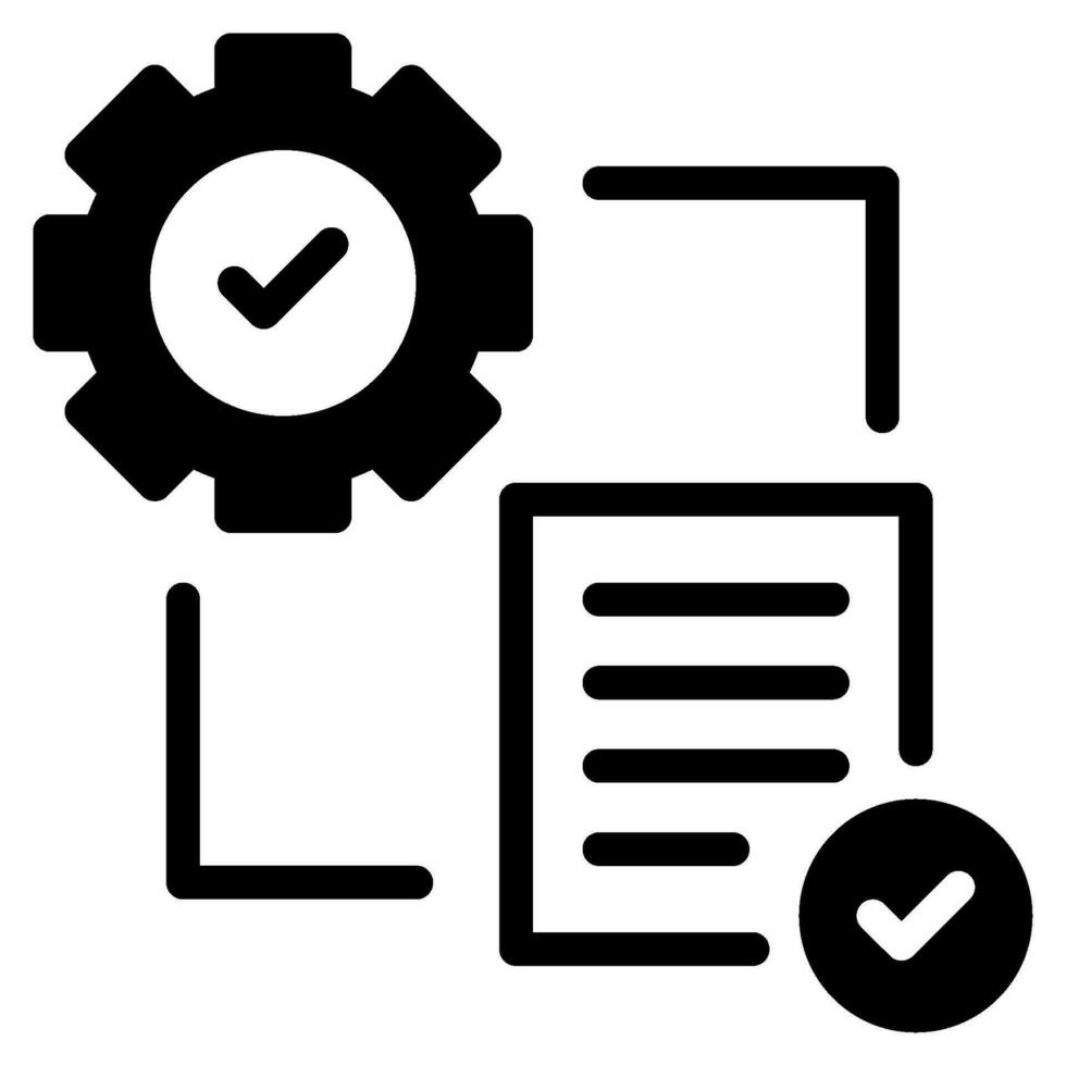 Due Diligence Icon Audit and Compliance vector