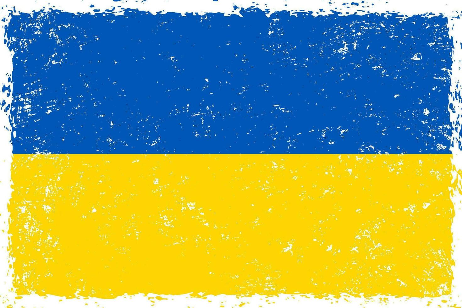 Ucrania bandera grunge afligido estilo vector