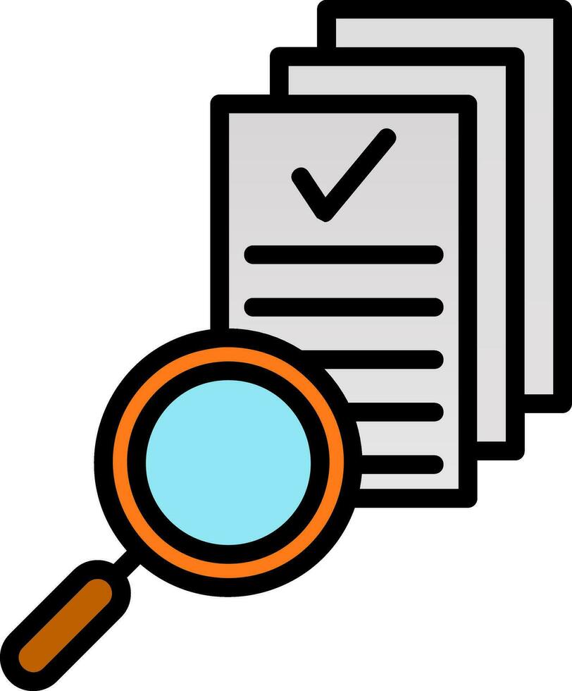 Magnifying Glass Vector Icon Design
