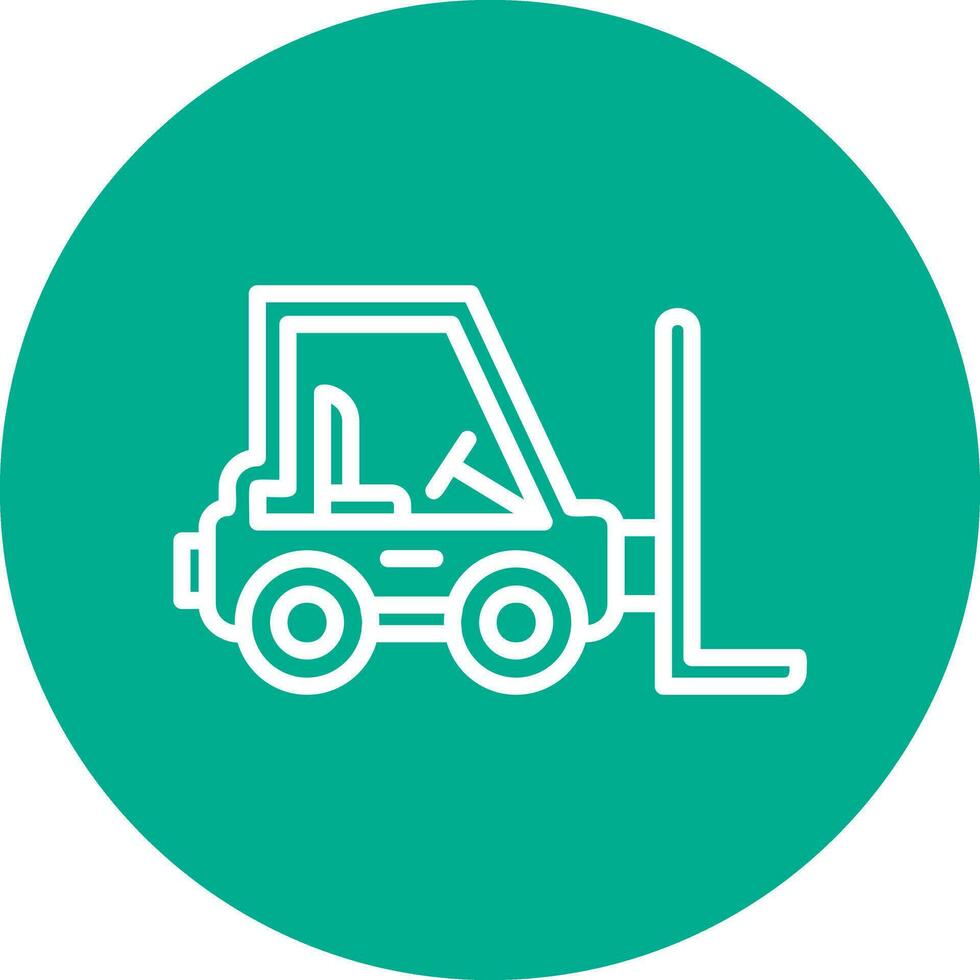 Forklift Vector Icon Design