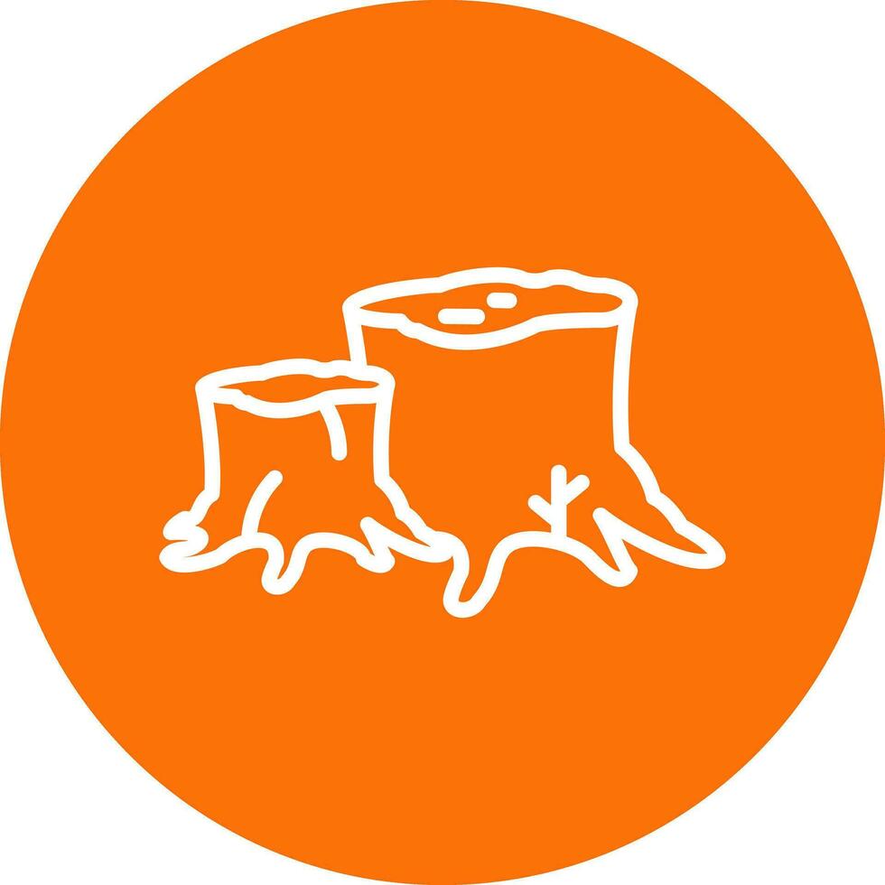 Stump Vector Icon Design