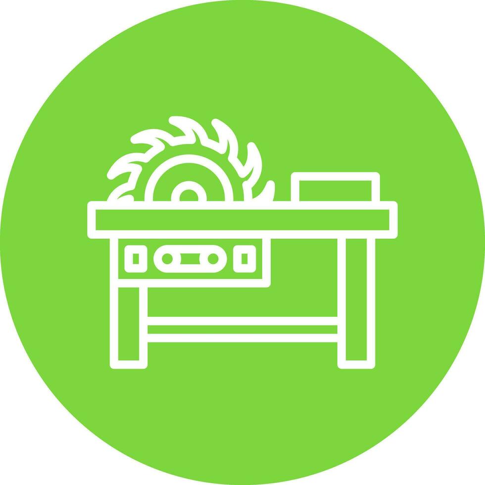 Saw machine Vector Icon Design