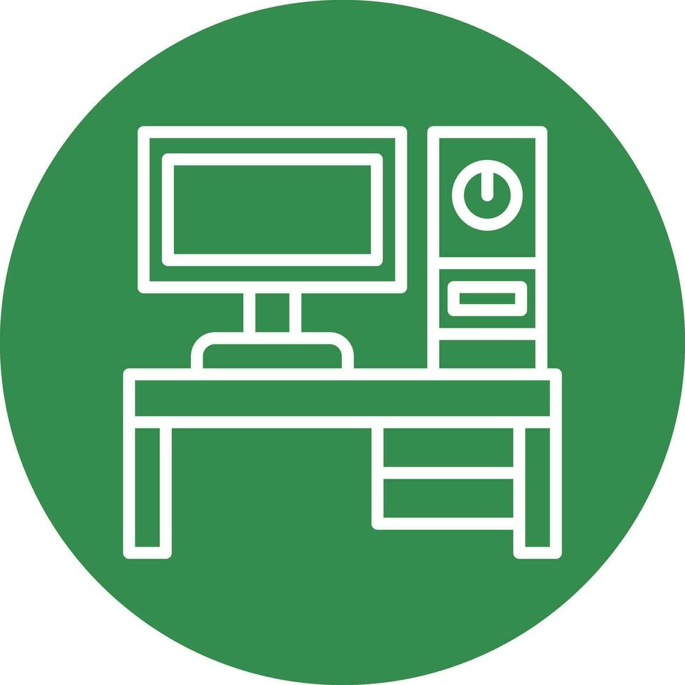 Desktop pc Vector Icon Design