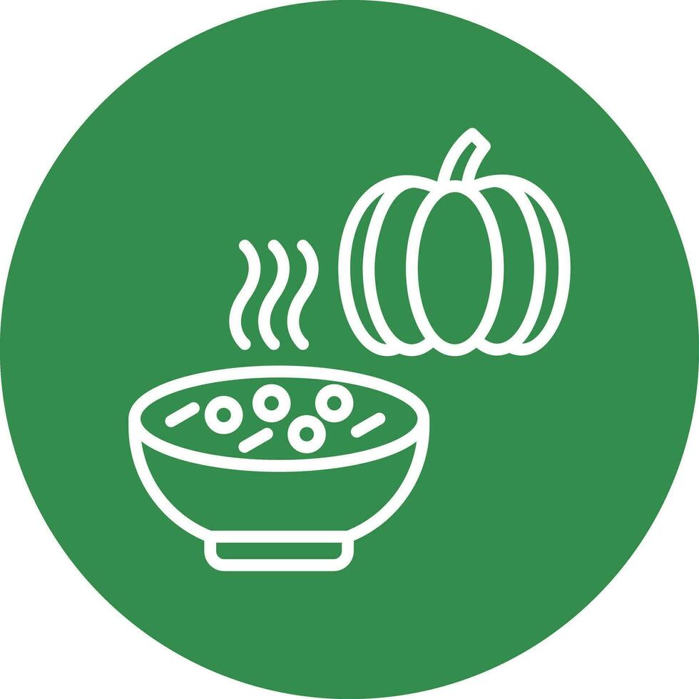 Pumpkin Soup Vector Icon Design