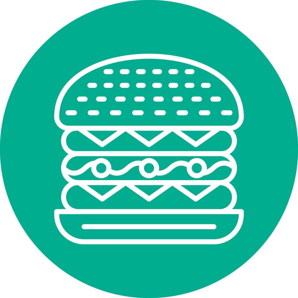 Cesar Burger Vector Icon Design