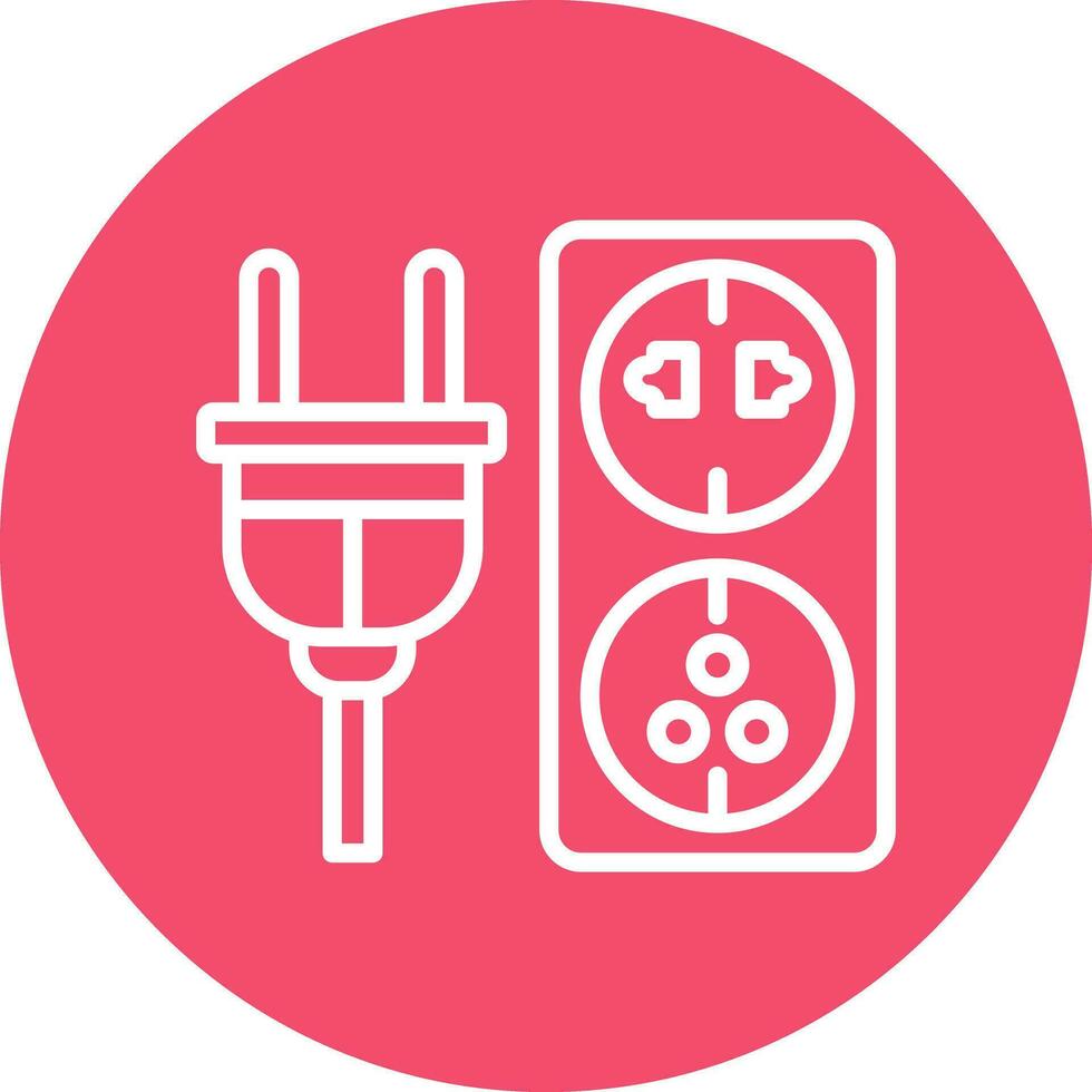 Electric outlet Vector Icon Design
