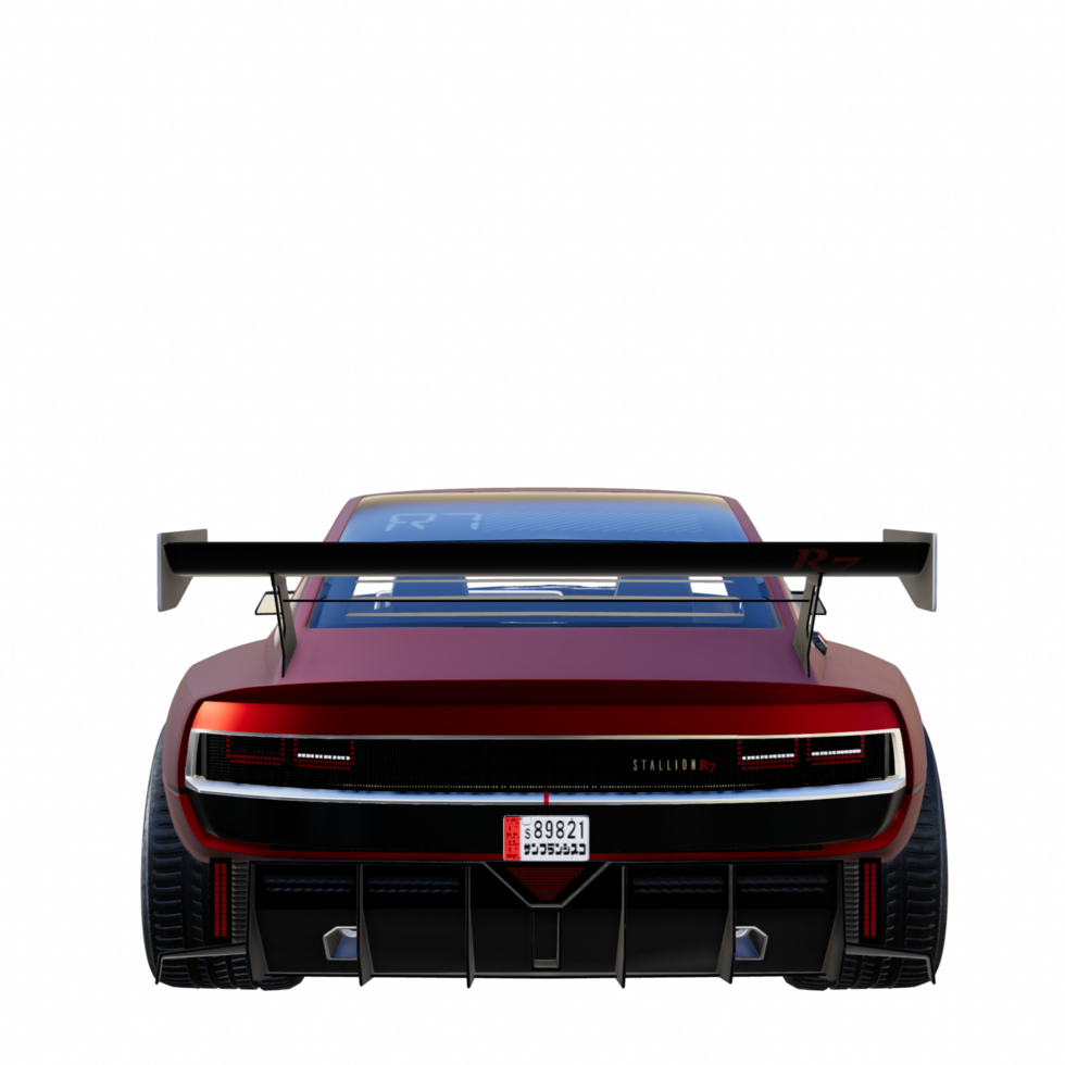 Supercar isolated 3d png