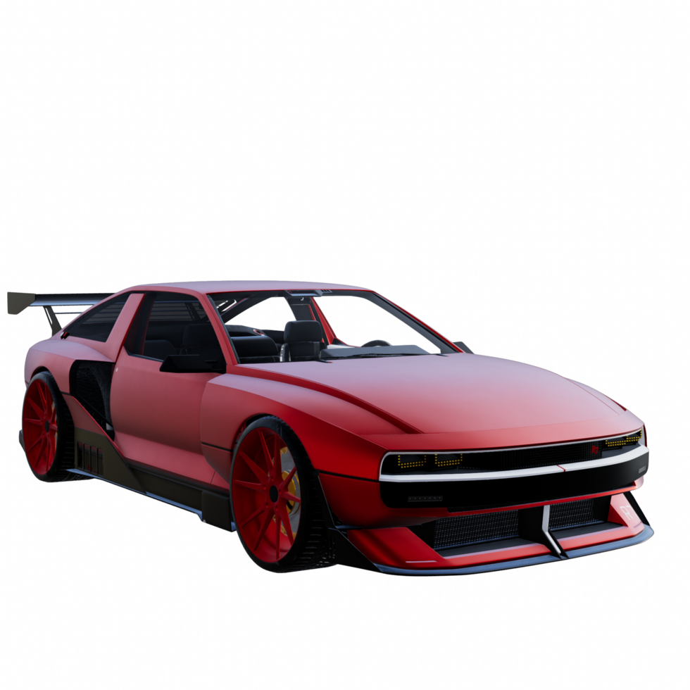 Supercar isolated 3d png