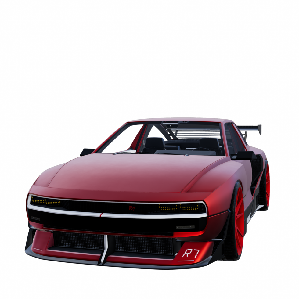Supercar isolated 3d png