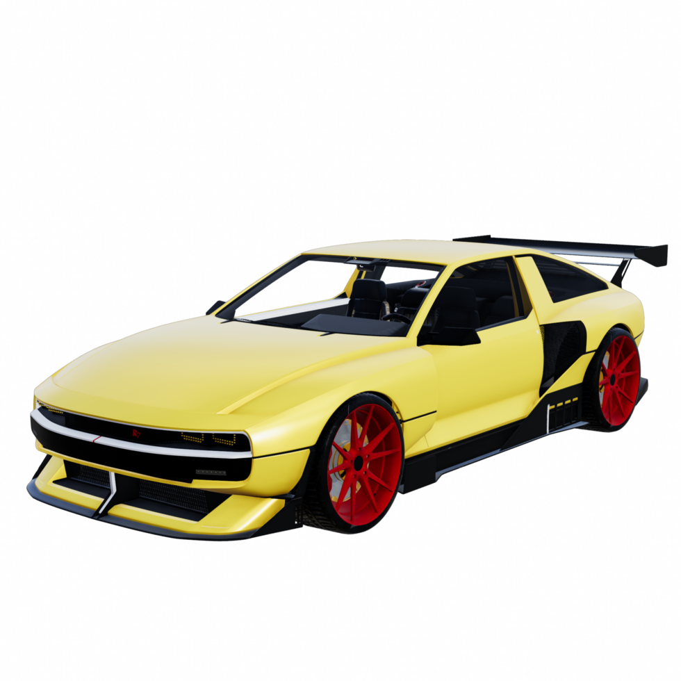 Supercar isolated 3d png
