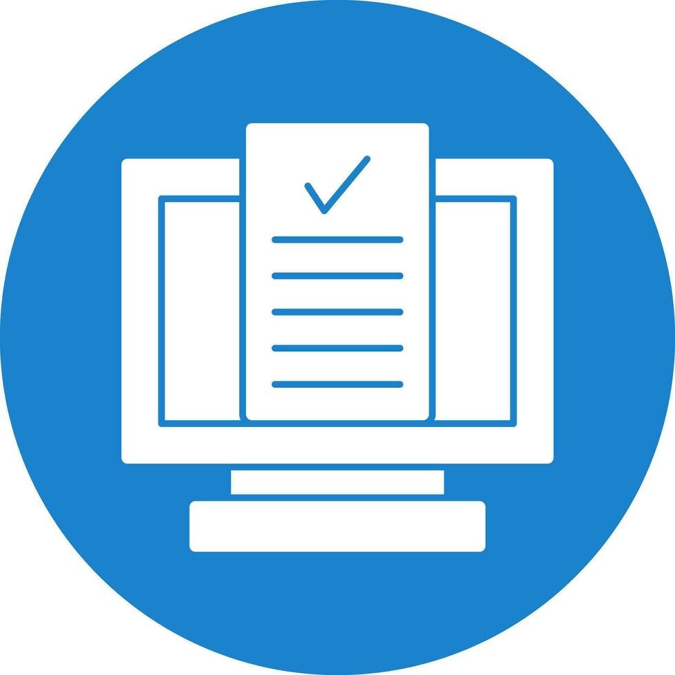 Desktop Computer Vector Icon Design