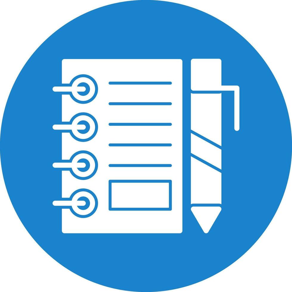 Notepad Vector Icon Design