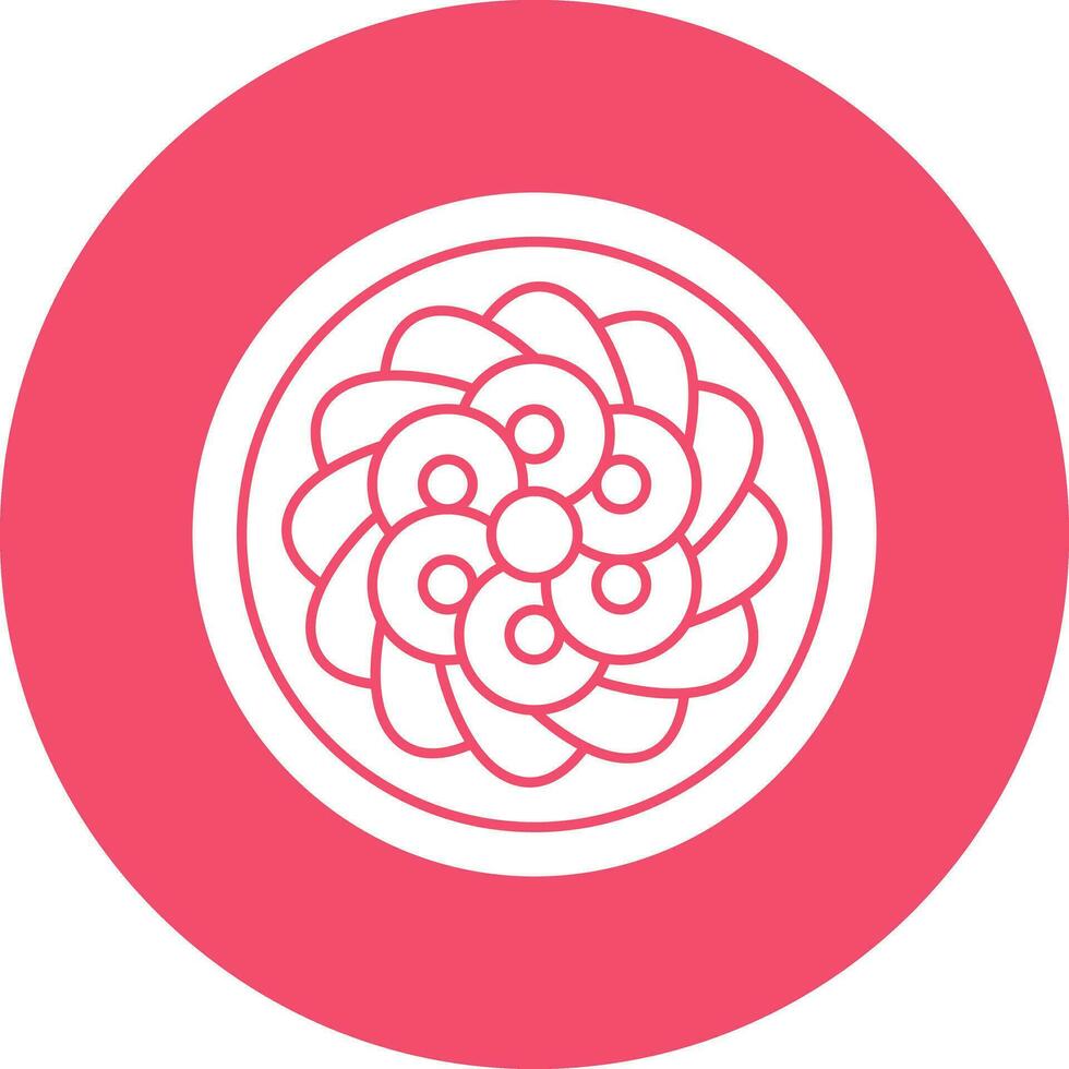 Fruit Tart Vector Icon Design