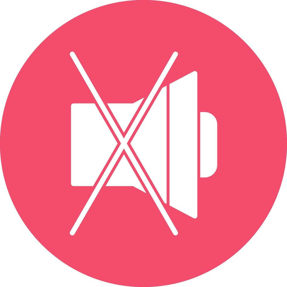 Mute Vector Icon Design