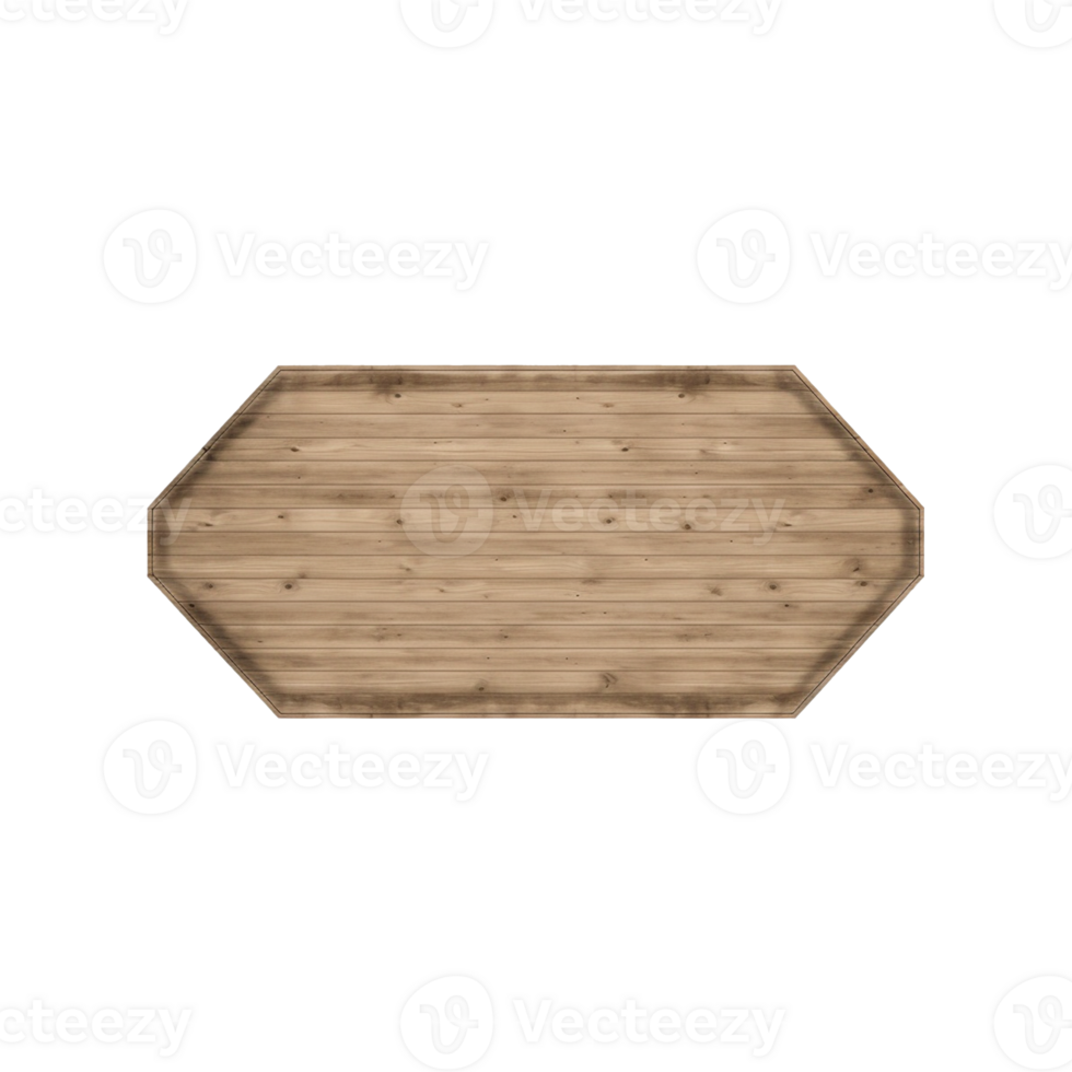 3d wooden board png