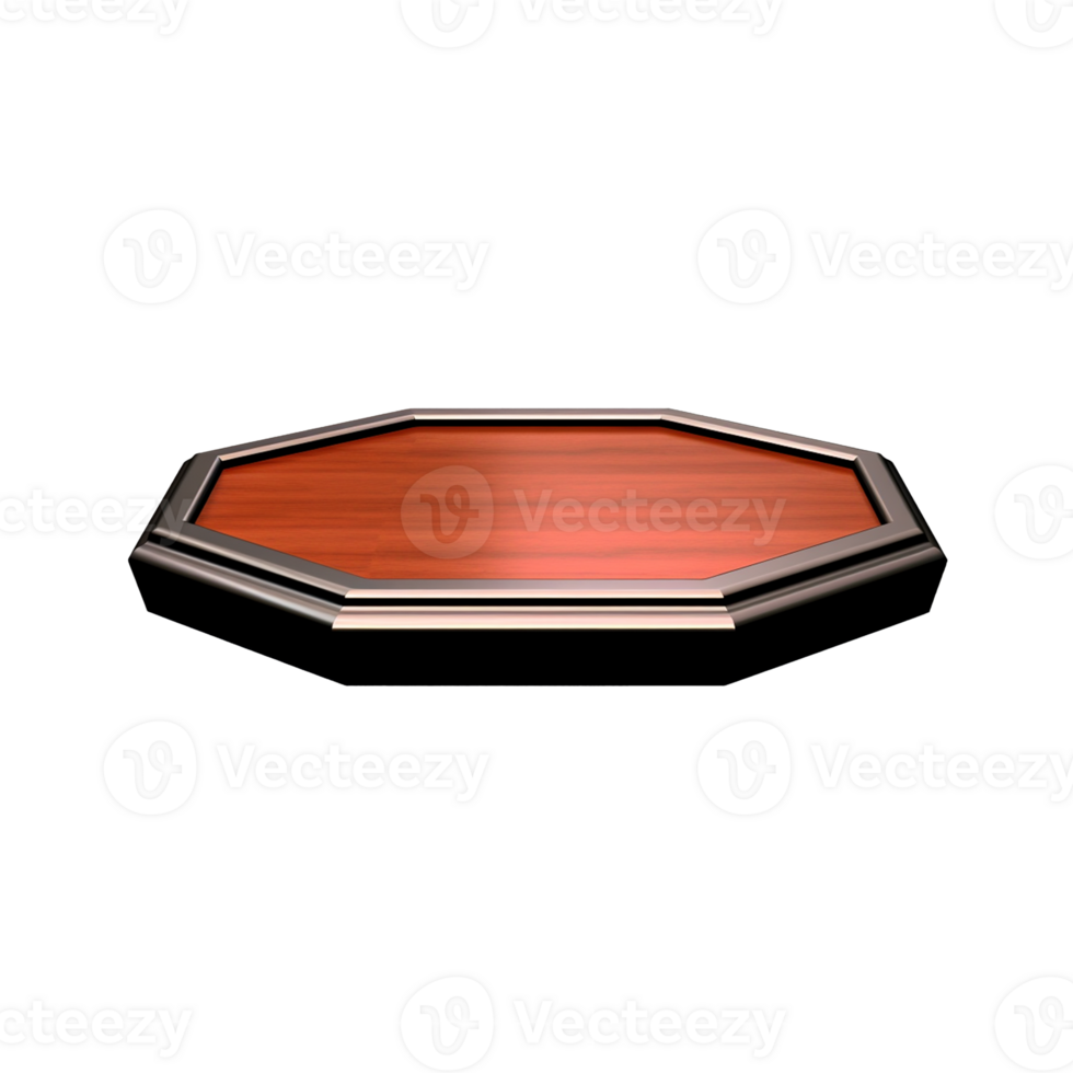 3D board for composition png no background