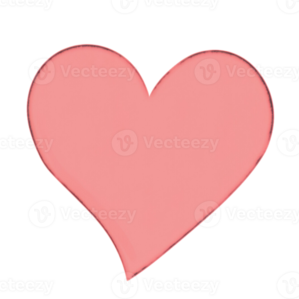 Heart Illustration no background png