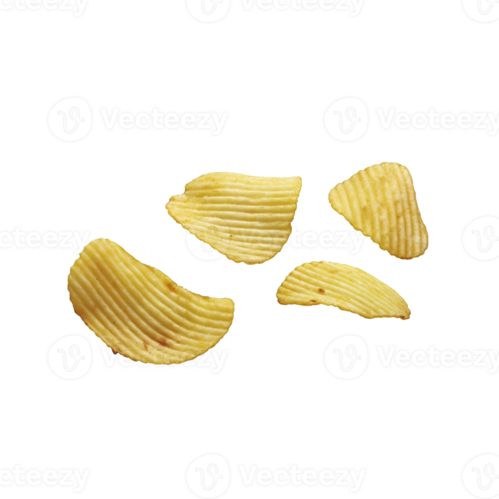 Potato chips no background png