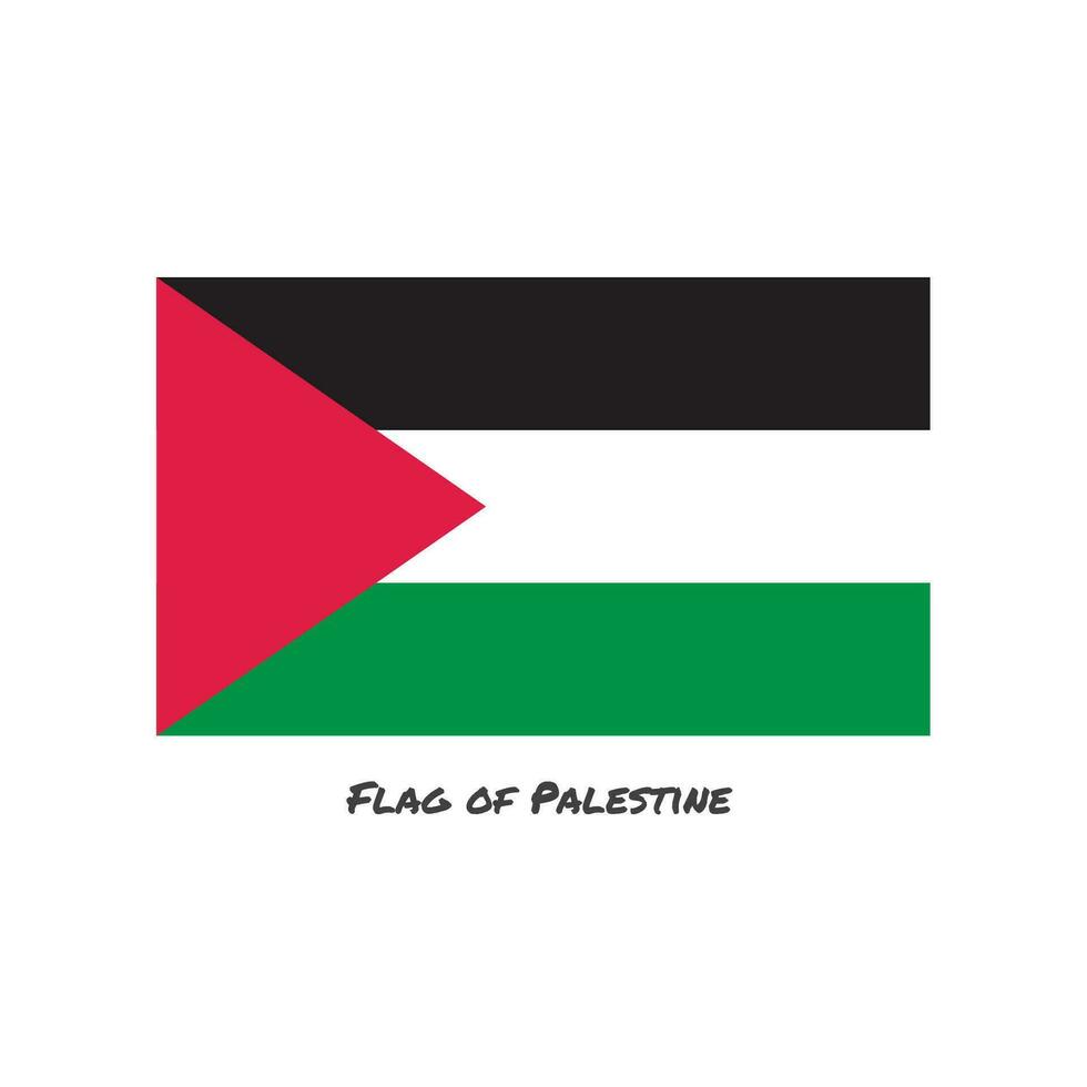 bandera de Palestina vector ilustración.