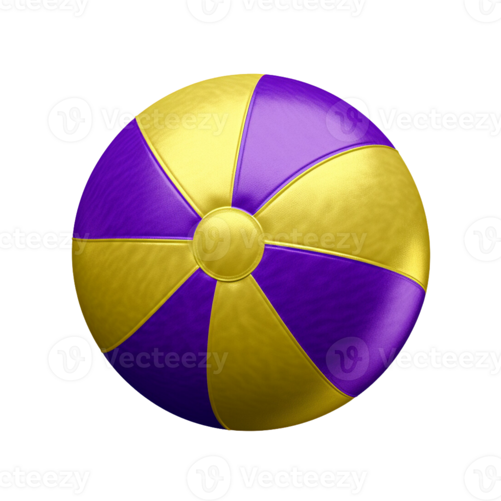 Beach ball 3d object png