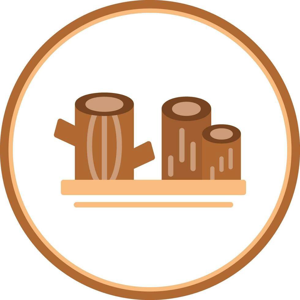 Logs Vector Icon Design