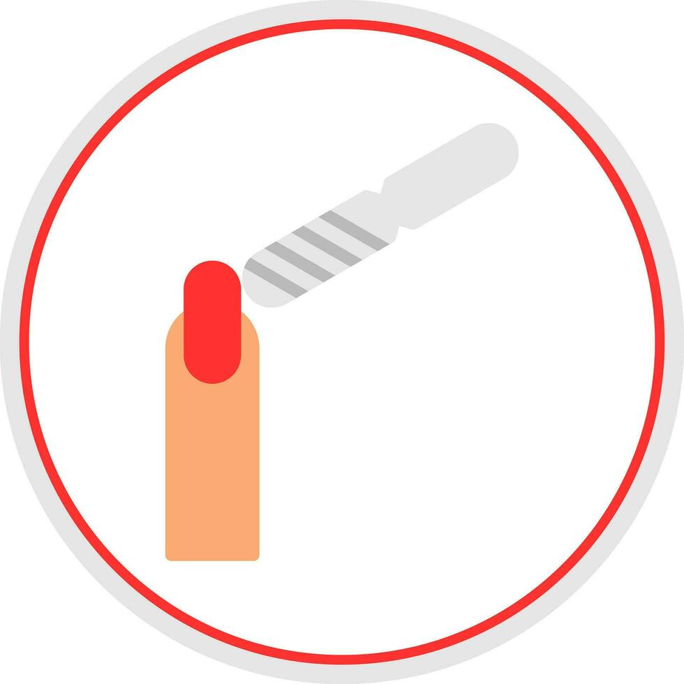 Nail Buffer Vector Icon Design