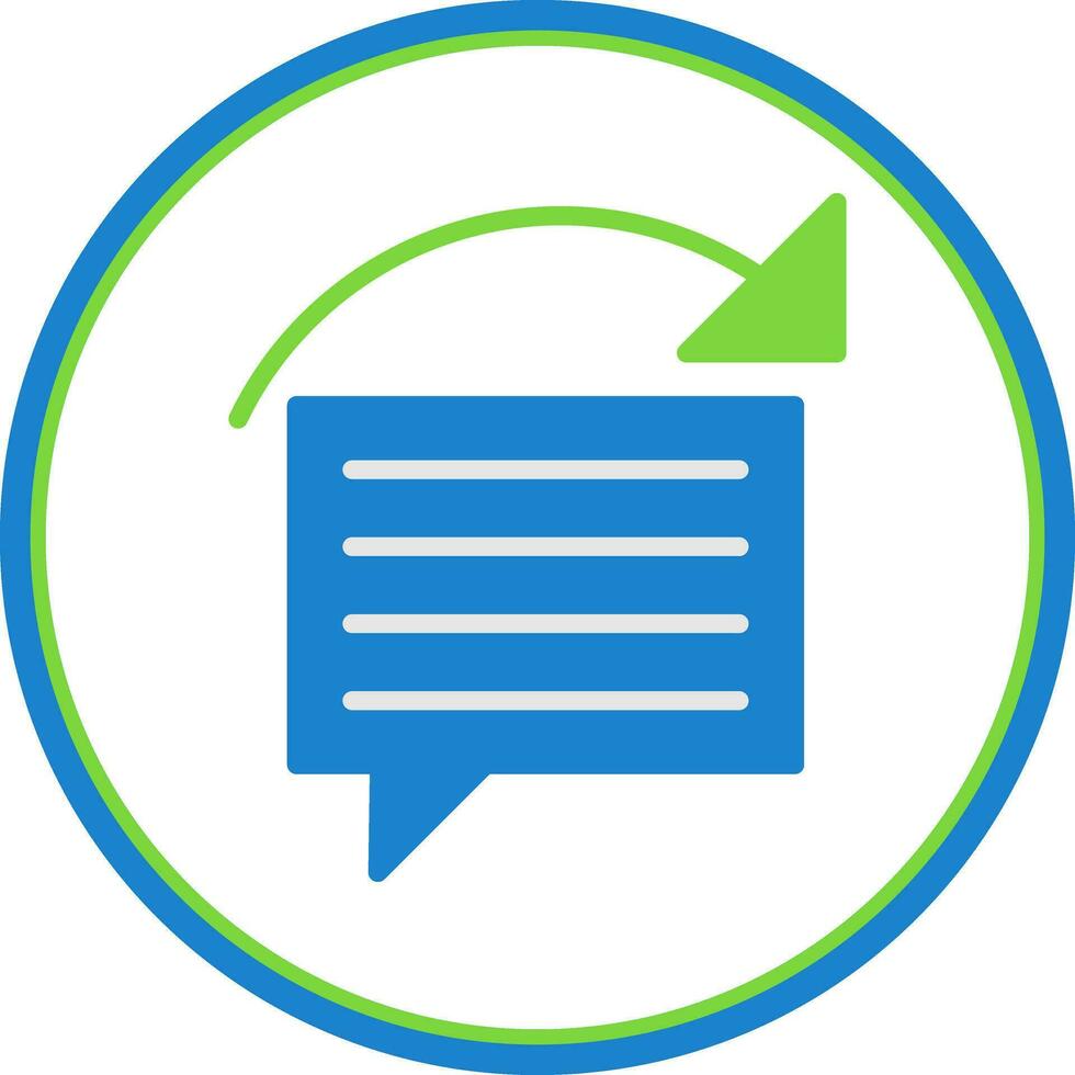 Reply Vector Icon Design