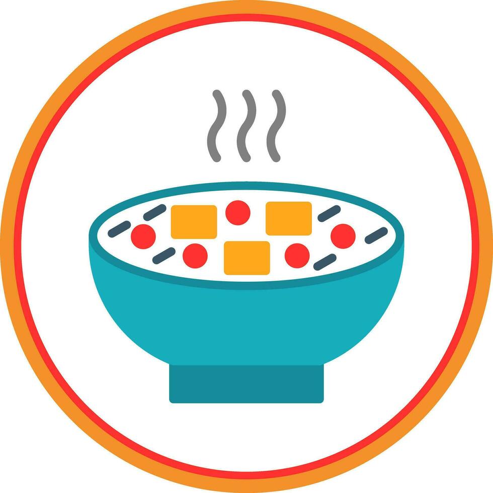Miso Soup Vector Icon Design