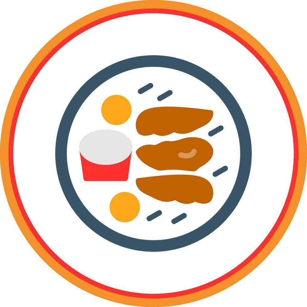 Chicken Fingers Vector Icon Design