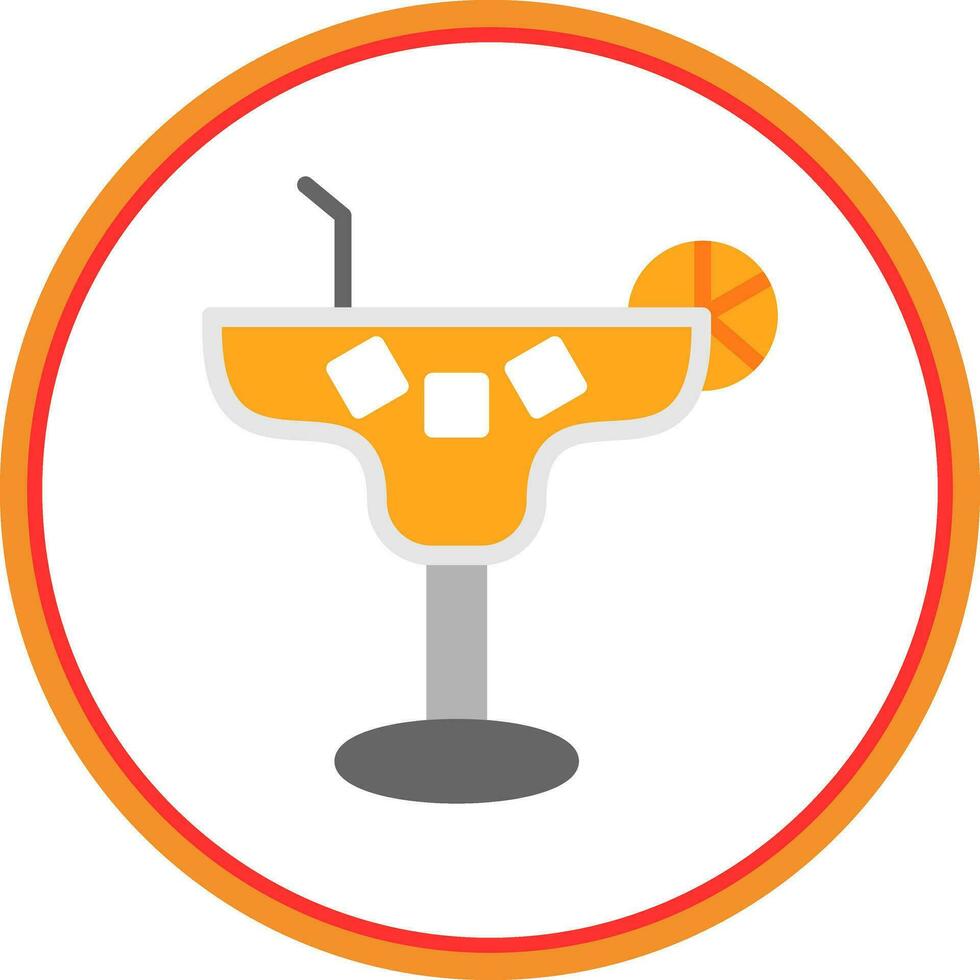 Margarita Cocktail Vector Icon Design