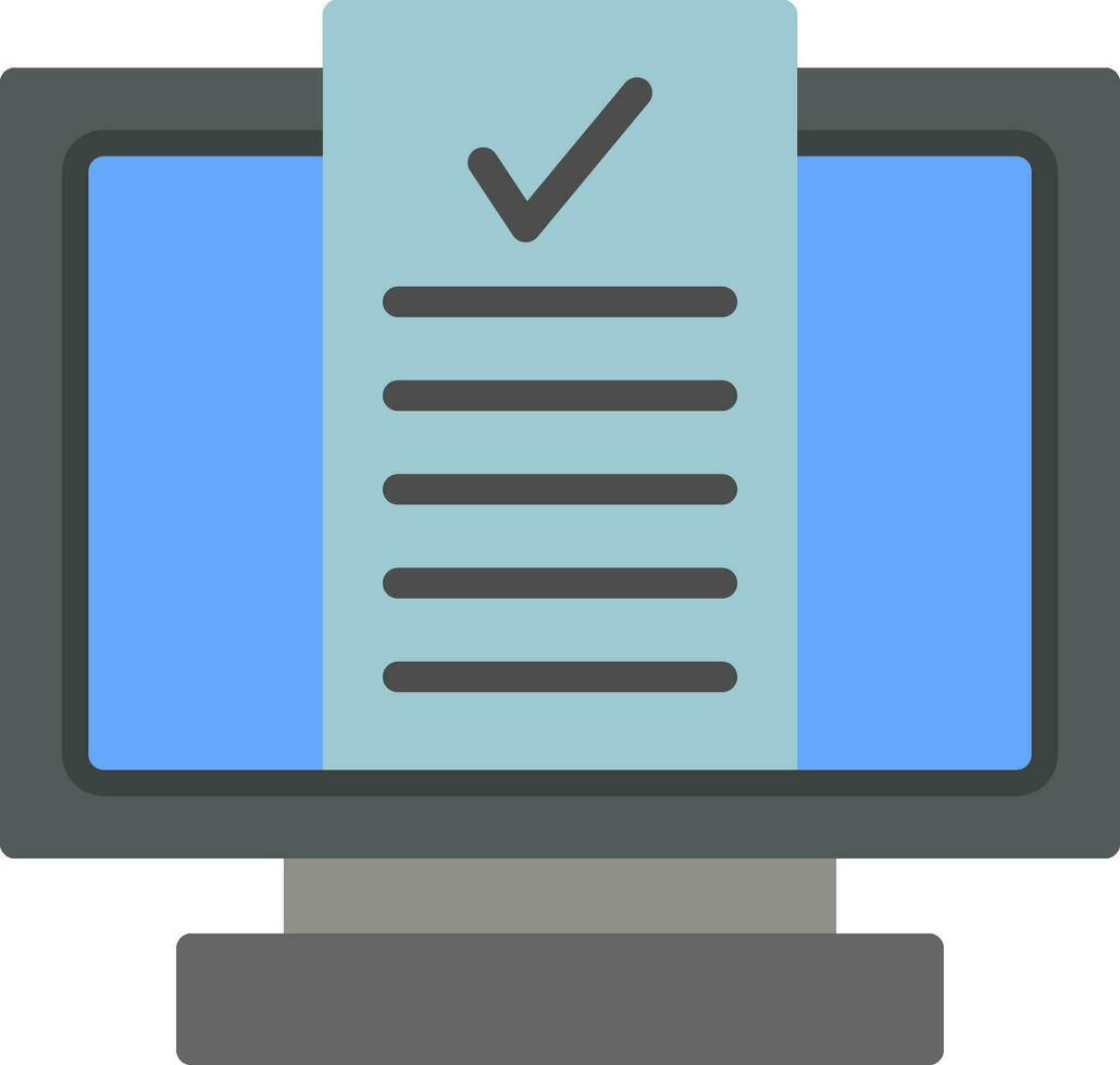 Desktop Computer Vector Icon Design